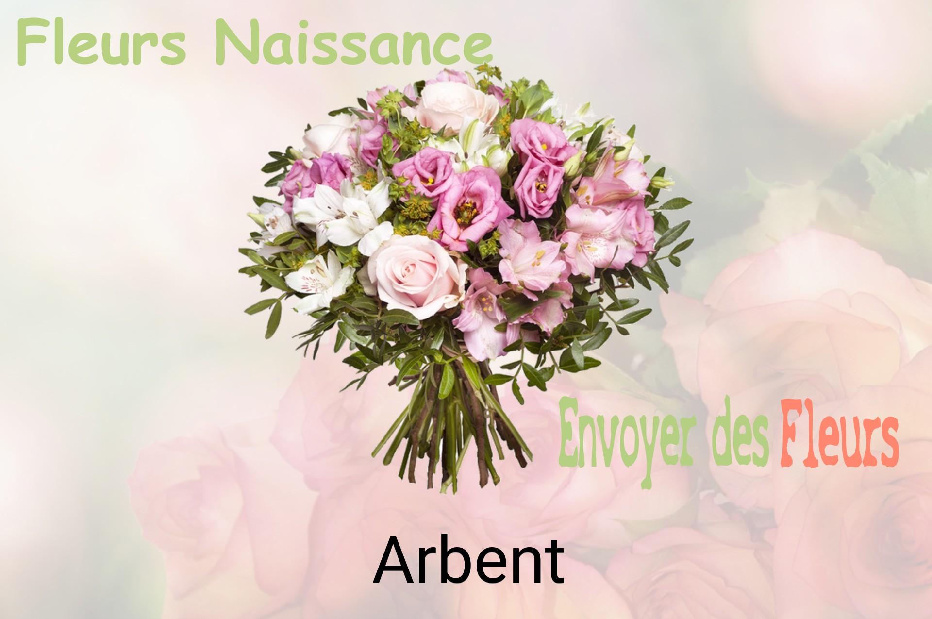 Bouquet de fleurs de naissance livré à Arbent